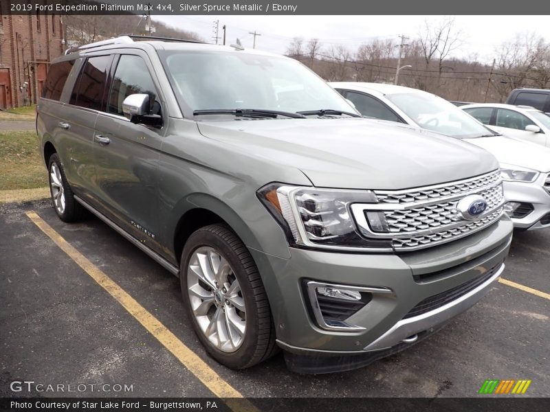 Silver Spruce Metallic / Ebony 2019 Ford Expedition Platinum Max 4x4