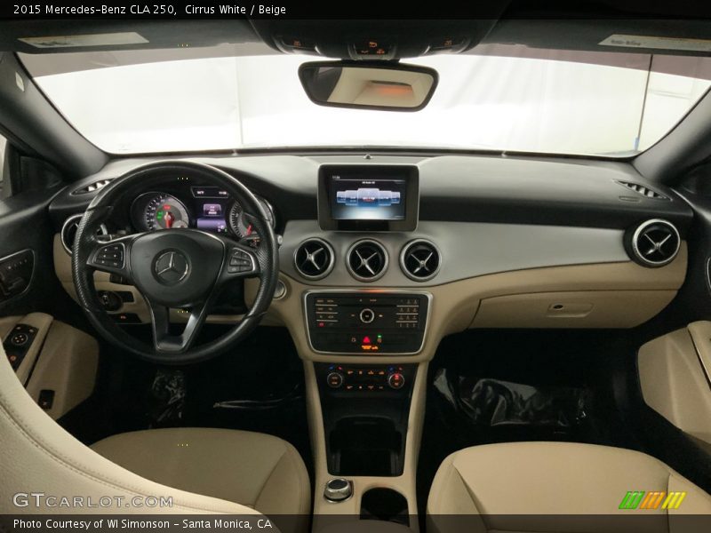 Cirrus White / Beige 2015 Mercedes-Benz CLA 250