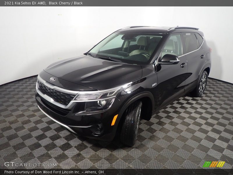 Black Cherry / Black 2021 Kia Seltos EX AWD