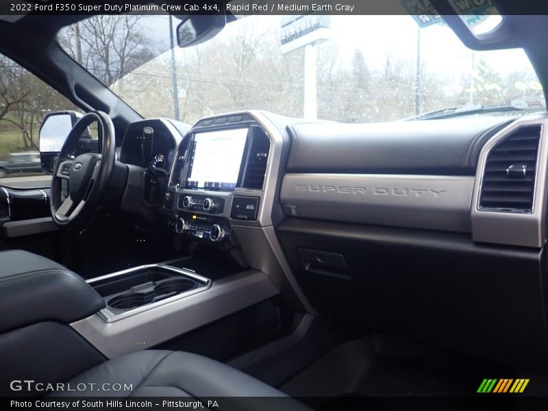Rapid Red / Medium Earth Gray 2022 Ford F350 Super Duty Platinum Crew Cab 4x4