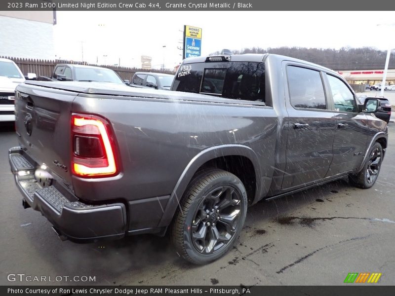Granite Crystal Metallic / Black 2023 Ram 1500 Limited Night Edition Crew Cab 4x4