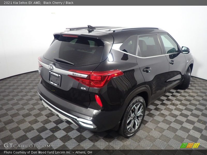 Black Cherry / Black 2021 Kia Seltos EX AWD