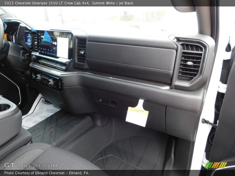 Summit White / Jet Black 2023 Chevrolet Silverado 1500 LT Crew Cab 4x4