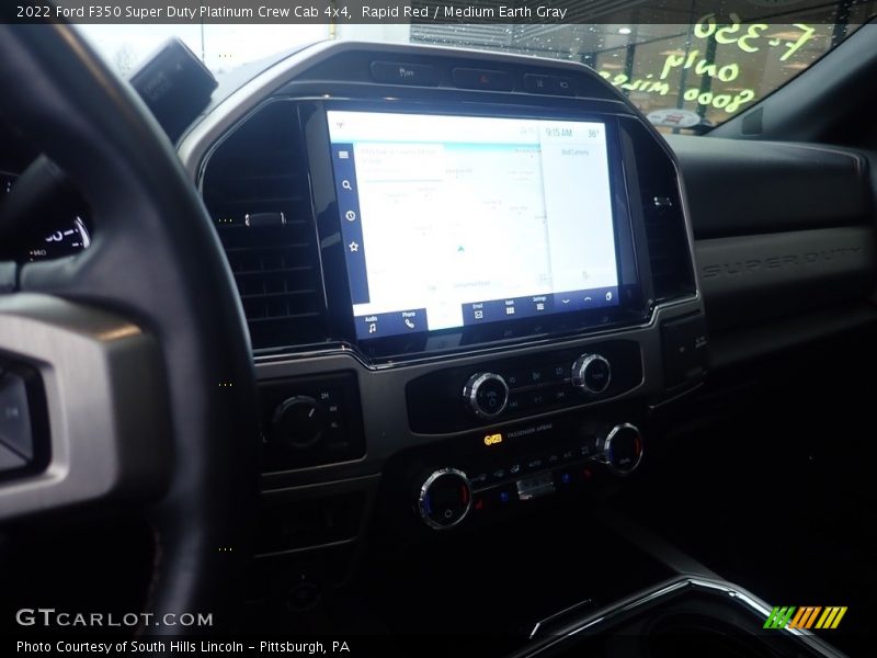 Rapid Red / Medium Earth Gray 2022 Ford F350 Super Duty Platinum Crew Cab 4x4