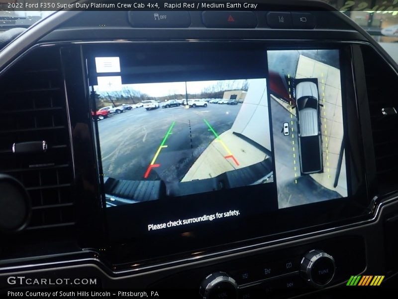 Rapid Red / Medium Earth Gray 2022 Ford F350 Super Duty Platinum Crew Cab 4x4