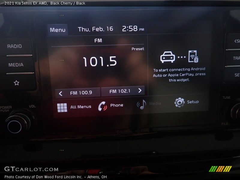 Black Cherry / Black 2021 Kia Seltos EX AWD