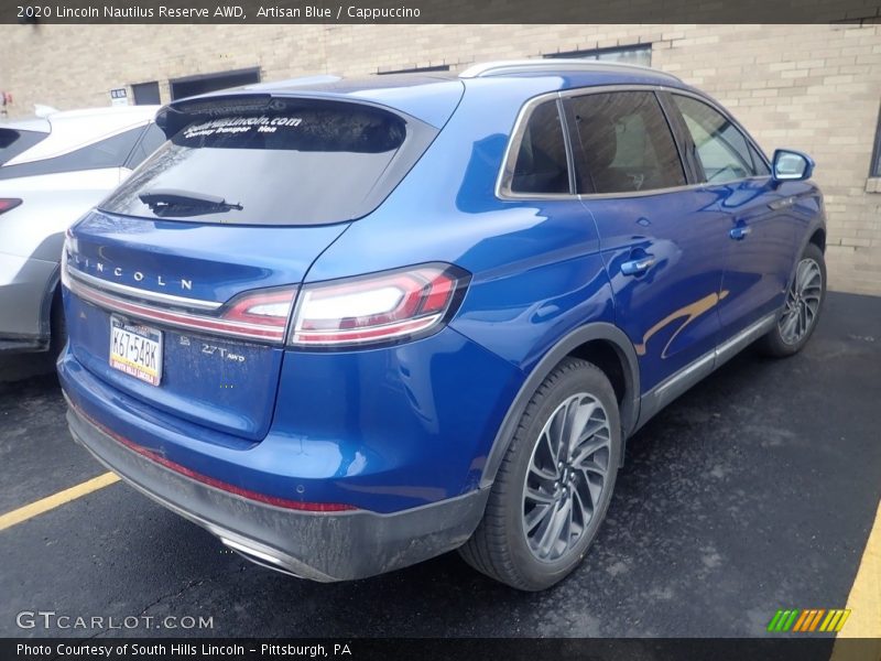 Artisan Blue / Cappuccino 2020 Lincoln Nautilus Reserve AWD