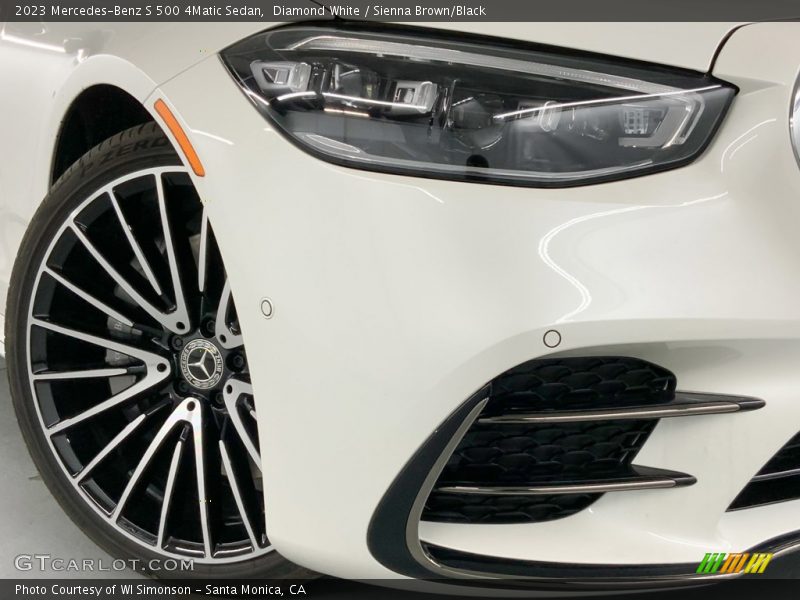 Diamond White / Sienna Brown/Black 2023 Mercedes-Benz S 500 4Matic Sedan