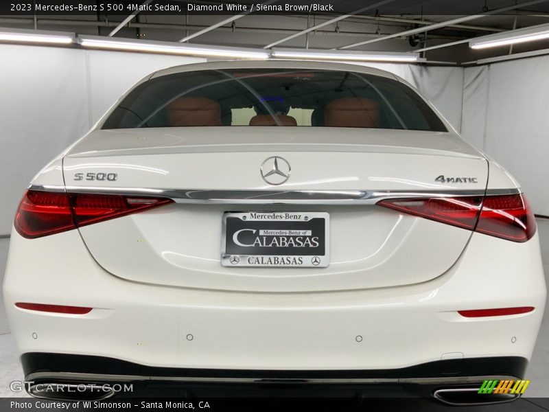 Diamond White / Sienna Brown/Black 2023 Mercedes-Benz S 500 4Matic Sedan