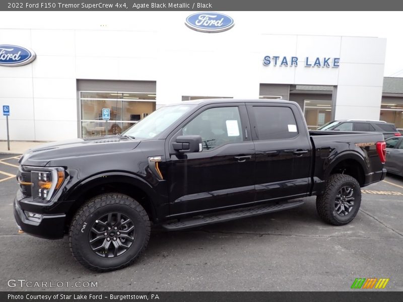 Agate Black Metallic / Black 2022 Ford F150 Tremor SuperCrew 4x4