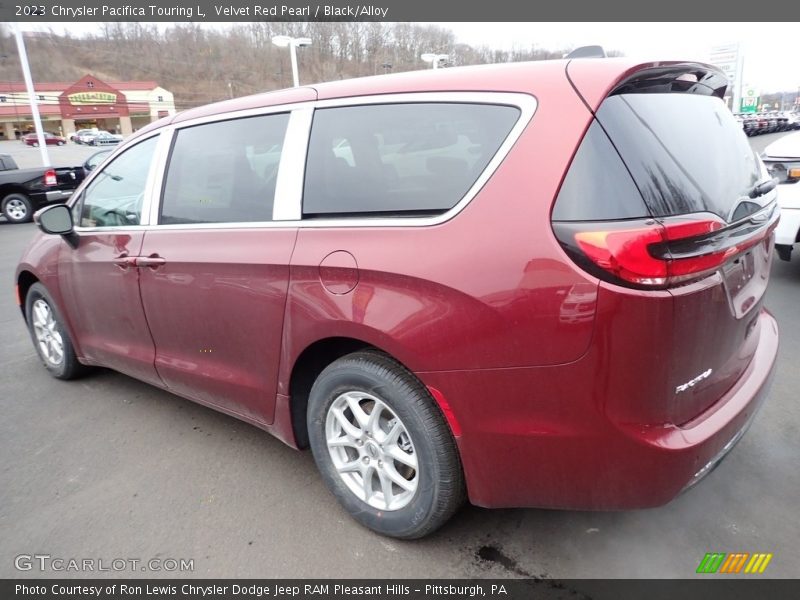 Velvet Red Pearl / Black/Alloy 2023 Chrysler Pacifica Touring L