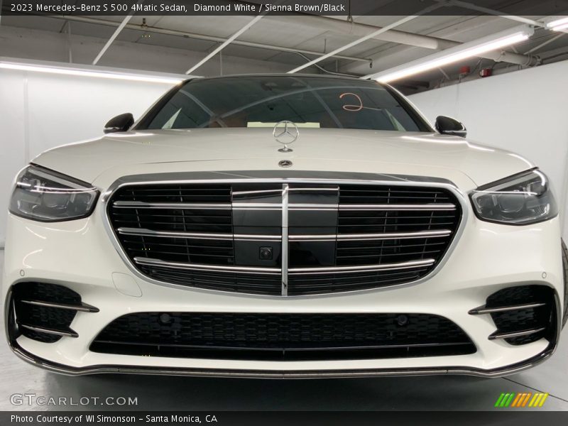 Diamond White / Sienna Brown/Black 2023 Mercedes-Benz S 500 4Matic Sedan