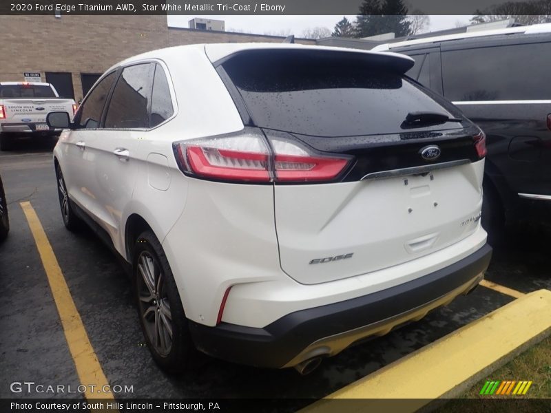 Star White Metallic Tri-Coat / Ebony 2020 Ford Edge Titanium AWD