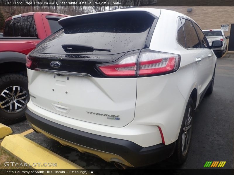 Star White Metallic Tri-Coat / Ebony 2020 Ford Edge Titanium AWD
