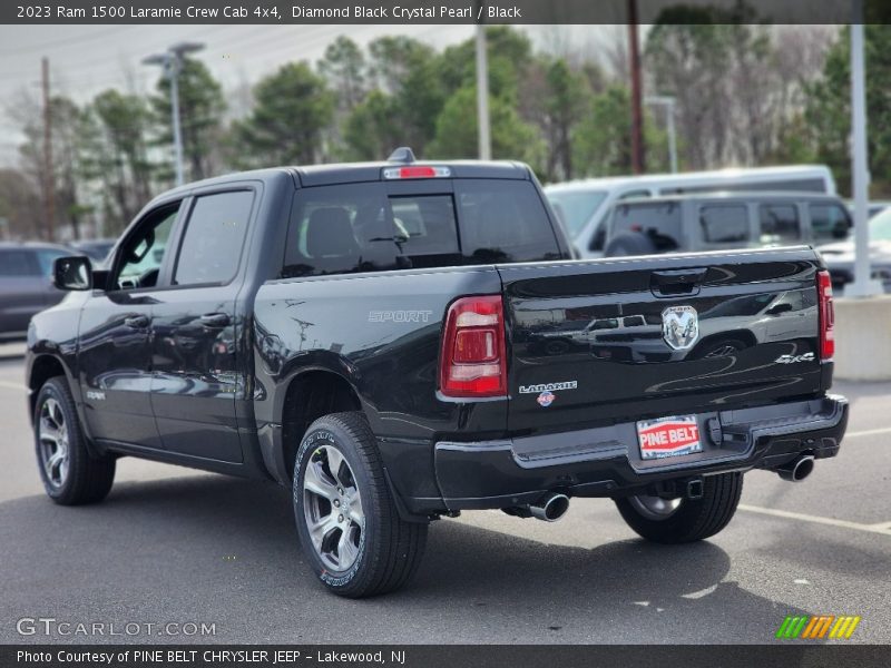Diamond Black Crystal Pearl / Black 2023 Ram 1500 Laramie Crew Cab 4x4