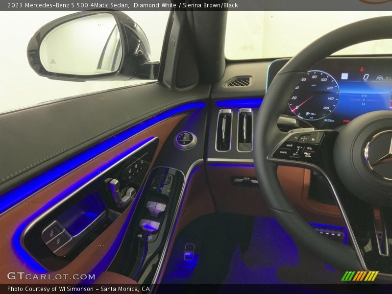 Diamond White / Sienna Brown/Black 2023 Mercedes-Benz S 500 4Matic Sedan