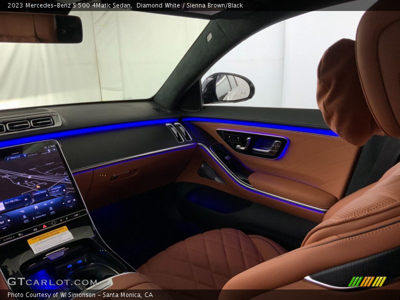Diamond White / Sienna Brown/Black 2023 Mercedes-Benz S 500 4Matic Sedan