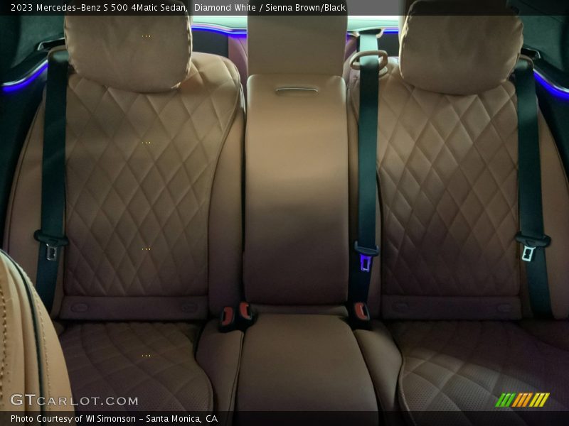 Diamond White / Sienna Brown/Black 2023 Mercedes-Benz S 500 4Matic Sedan
