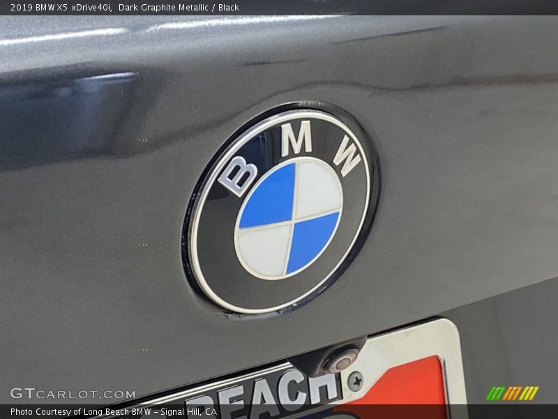 Dark Graphite Metallic / Black 2019 BMW X5 xDrive40i
