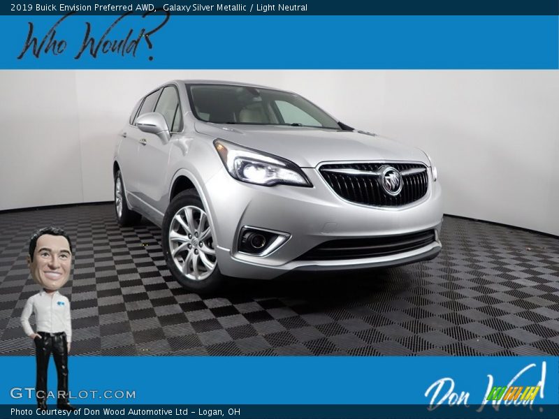 Galaxy Silver Metallic / Light Neutral 2019 Buick Envision Preferred AWD