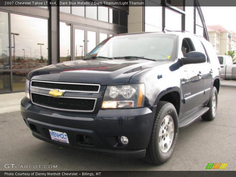Dark Blue Metallic / Dark Titanium/Light Titanium 2007 Chevrolet Tahoe LT 4x4