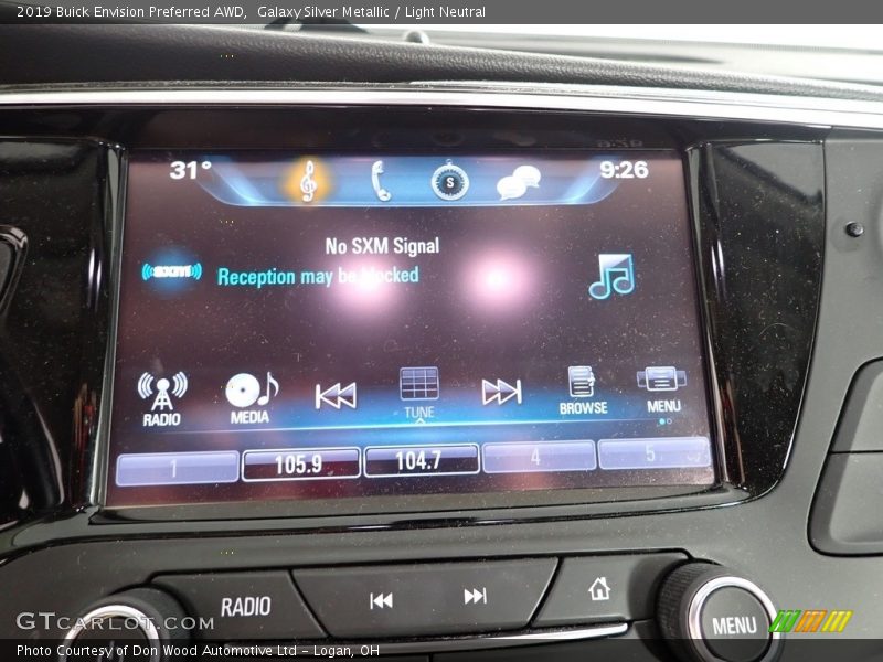 Galaxy Silver Metallic / Light Neutral 2019 Buick Envision Preferred AWD