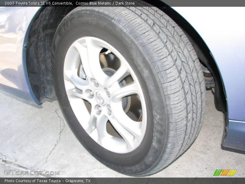 Cosmic Blue Metallic / Dark Stone 2007 Toyota Solara SE V6 Convertible