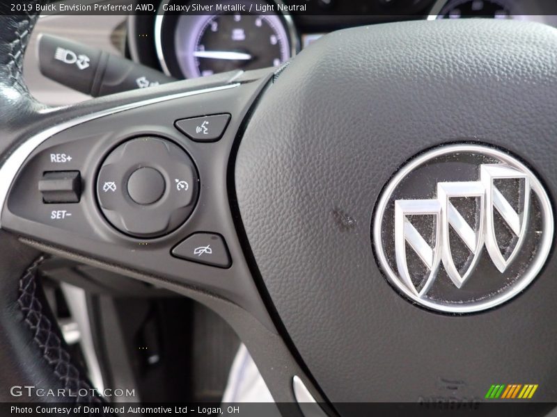 Galaxy Silver Metallic / Light Neutral 2019 Buick Envision Preferred AWD