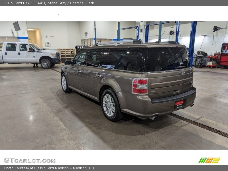 Stone Gray / Charcoal Black 2019 Ford Flex SEL AWD