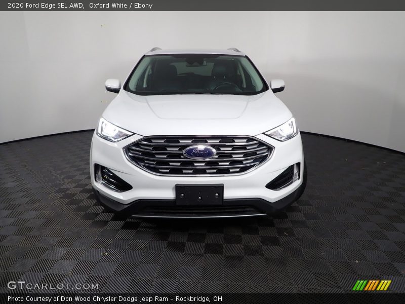Oxford White / Ebony 2020 Ford Edge SEL AWD