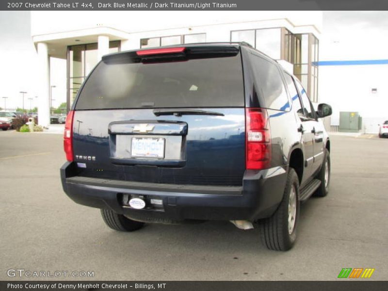 Dark Blue Metallic / Dark Titanium/Light Titanium 2007 Chevrolet Tahoe LT 4x4