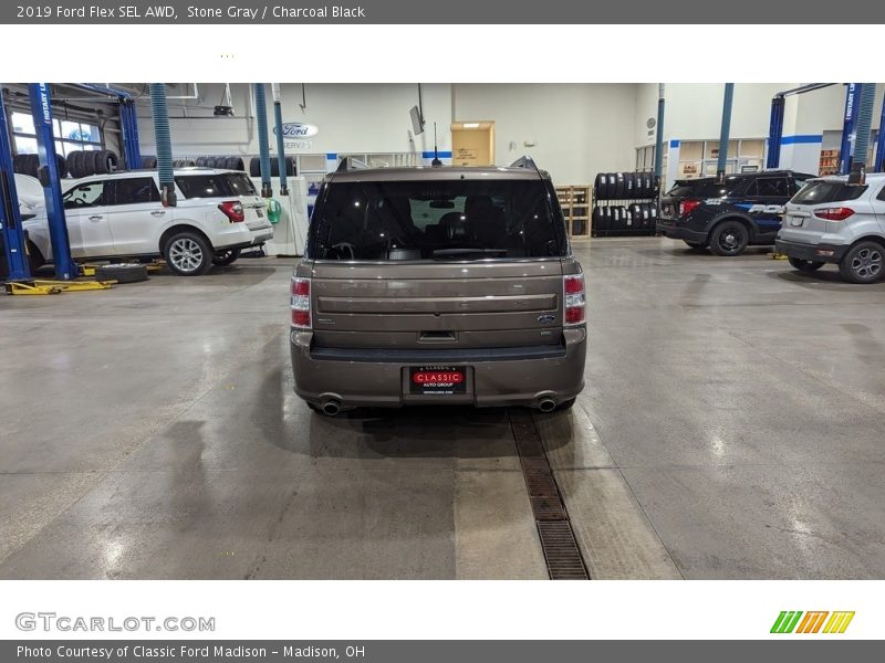 Stone Gray / Charcoal Black 2019 Ford Flex SEL AWD