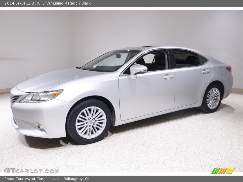 Silver Lining Metallic / Black 2014 Lexus ES 350