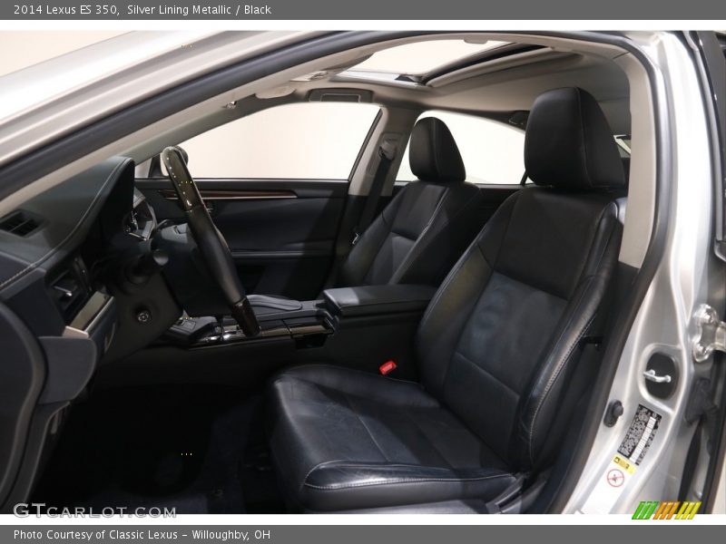 Silver Lining Metallic / Black 2014 Lexus ES 350