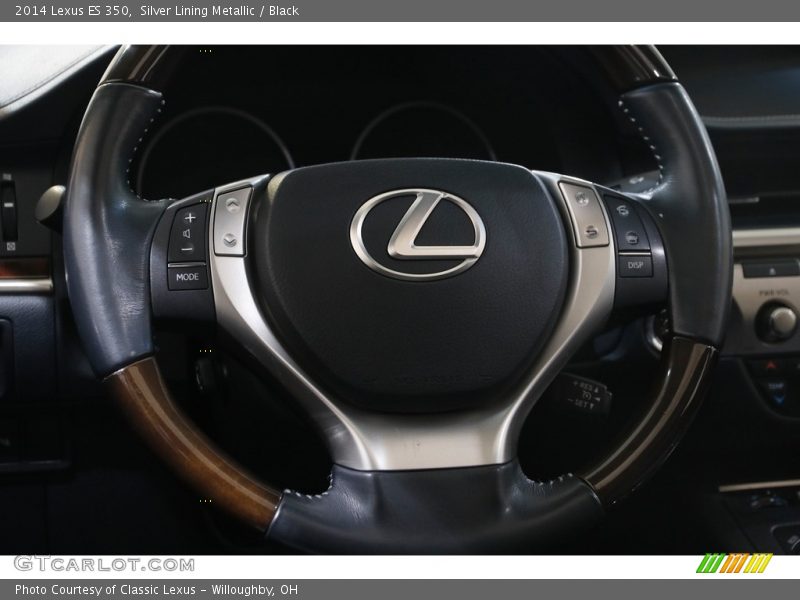 Silver Lining Metallic / Black 2014 Lexus ES 350