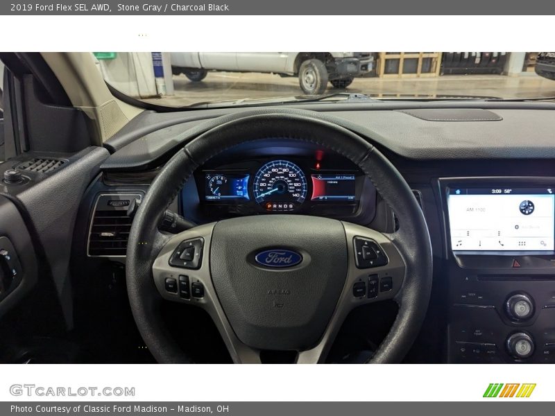 Stone Gray / Charcoal Black 2019 Ford Flex SEL AWD