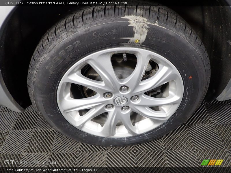 Galaxy Silver Metallic / Light Neutral 2019 Buick Envision Preferred AWD