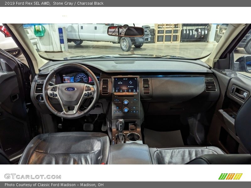 Stone Gray / Charcoal Black 2019 Ford Flex SEL AWD
