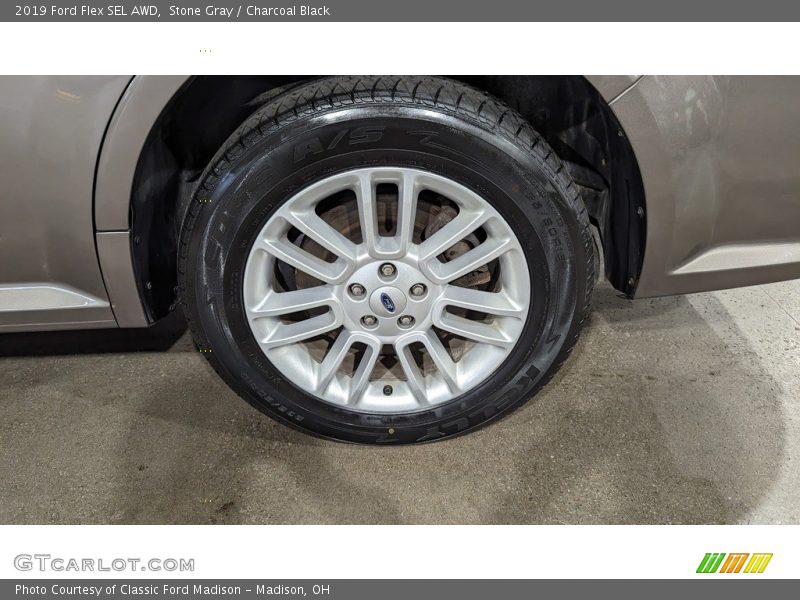 Stone Gray / Charcoal Black 2019 Ford Flex SEL AWD