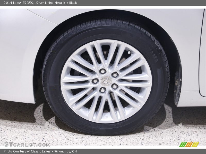 Silver Lining Metallic / Black 2014 Lexus ES 350