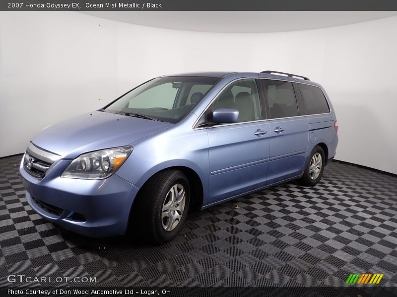 Ocean Mist Metallic / Black 2007 Honda Odyssey EX