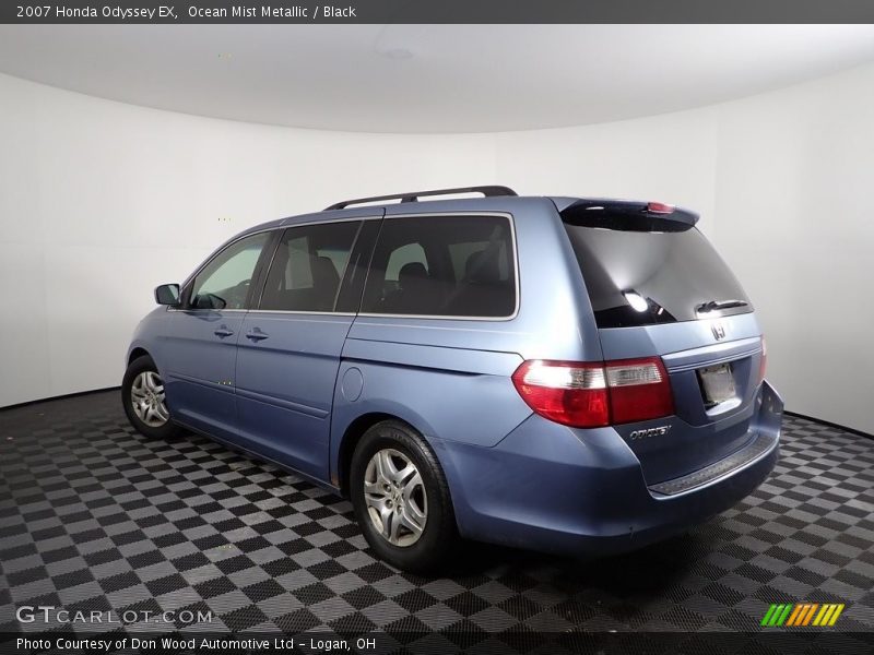 Ocean Mist Metallic / Black 2007 Honda Odyssey EX