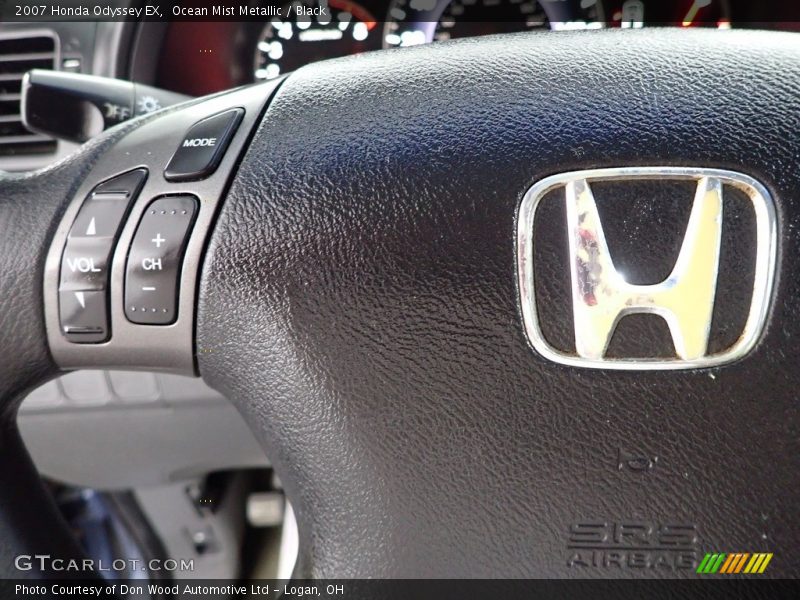 Ocean Mist Metallic / Black 2007 Honda Odyssey EX