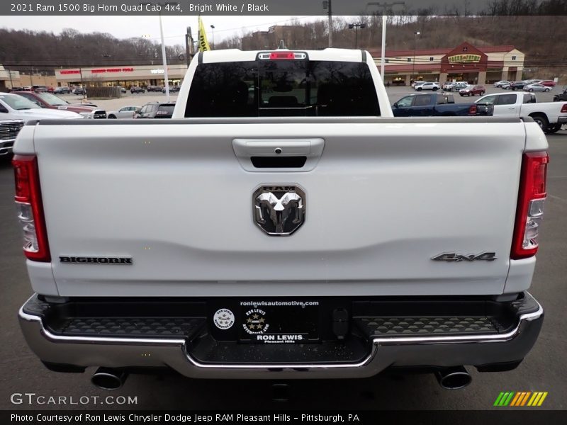 Bright White / Black 2021 Ram 1500 Big Horn Quad Cab 4x4