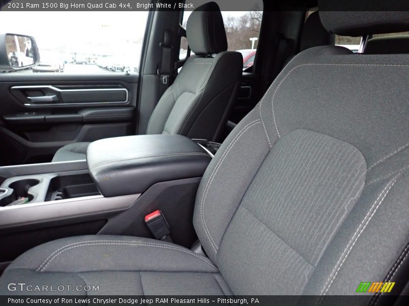 Front Seat of 2021 1500 Big Horn Quad Cab 4x4