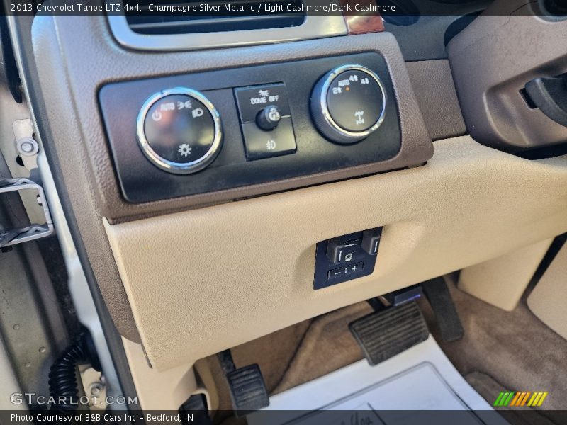 Champagne Silver Metallic / Light Cashmere/Dark Cashmere 2013 Chevrolet Tahoe LTZ 4x4