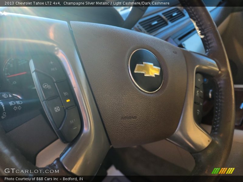 Champagne Silver Metallic / Light Cashmere/Dark Cashmere 2013 Chevrolet Tahoe LTZ 4x4