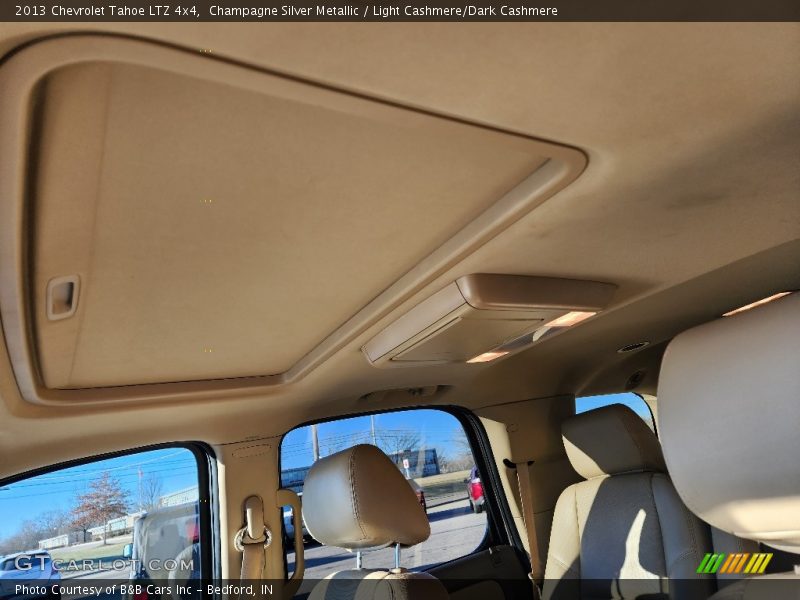 Champagne Silver Metallic / Light Cashmere/Dark Cashmere 2013 Chevrolet Tahoe LTZ 4x4