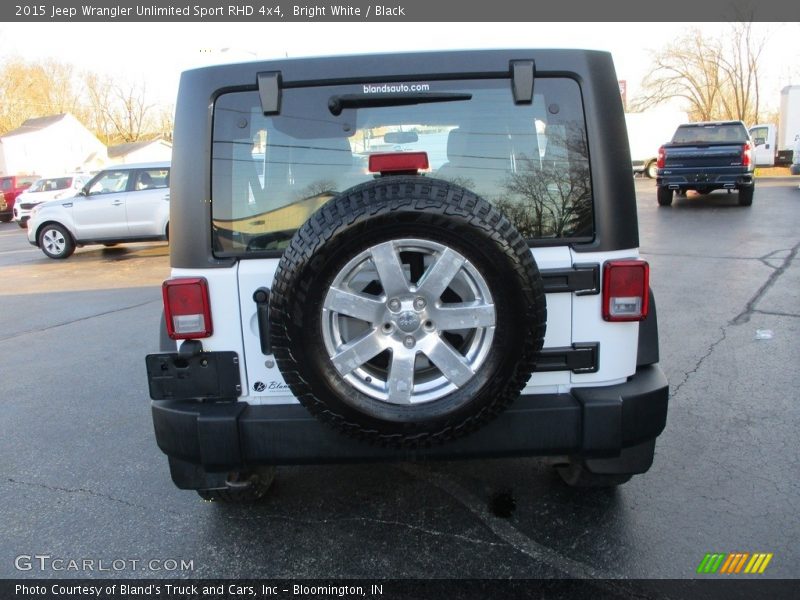 Bright White / Black 2015 Jeep Wrangler Unlimited Sport RHD 4x4