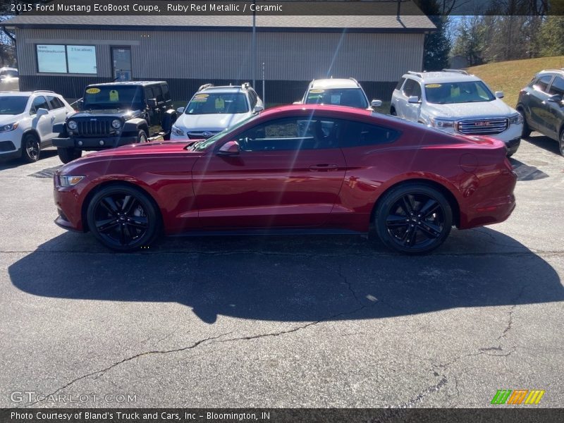 Ruby Red Metallic / Ceramic 2015 Ford Mustang EcoBoost Coupe